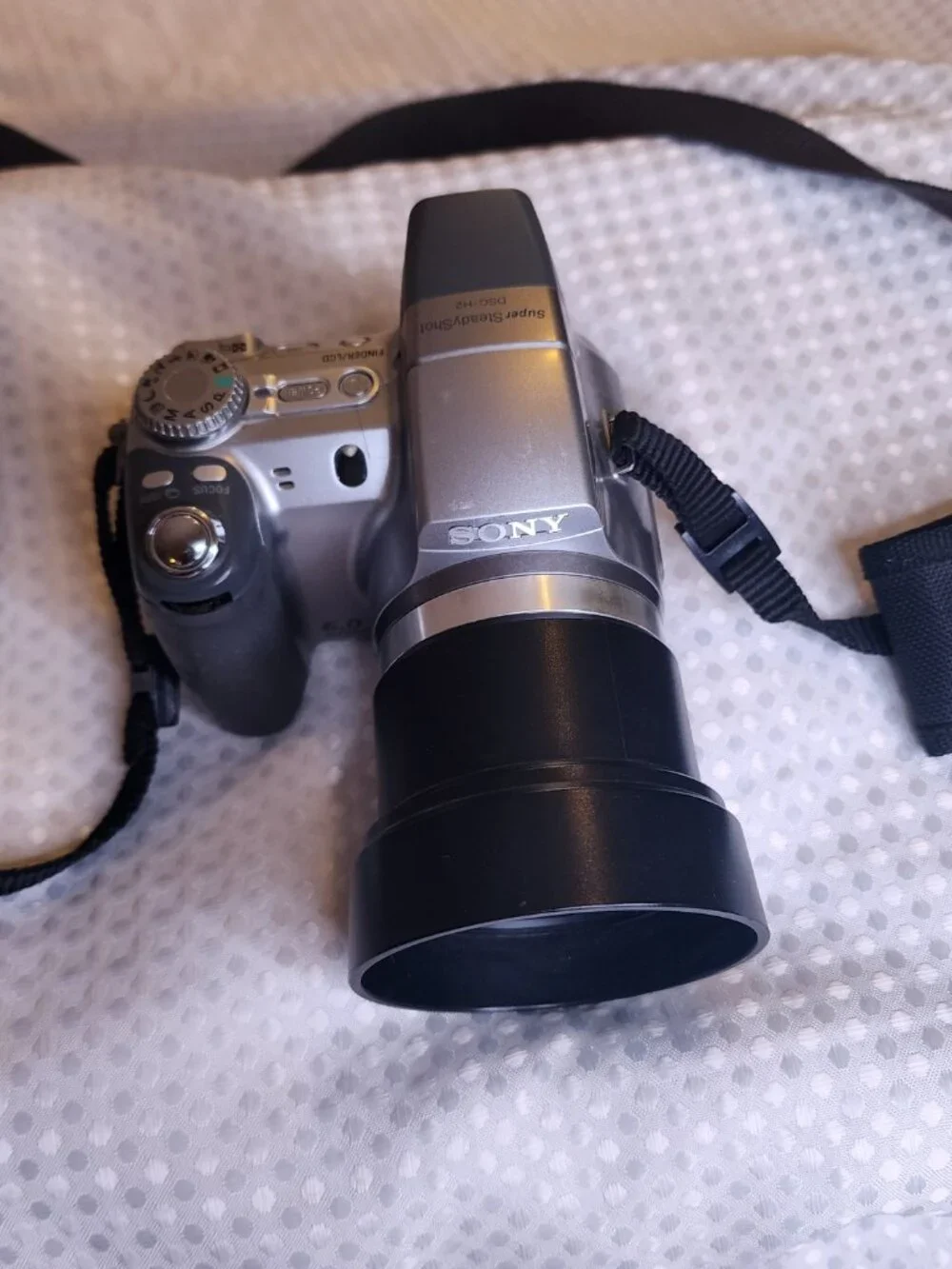 Sony Cyber-shot DSC-H2 6.0MP Digital Camera 12x Optical Zoom Carl Zeiss Silver